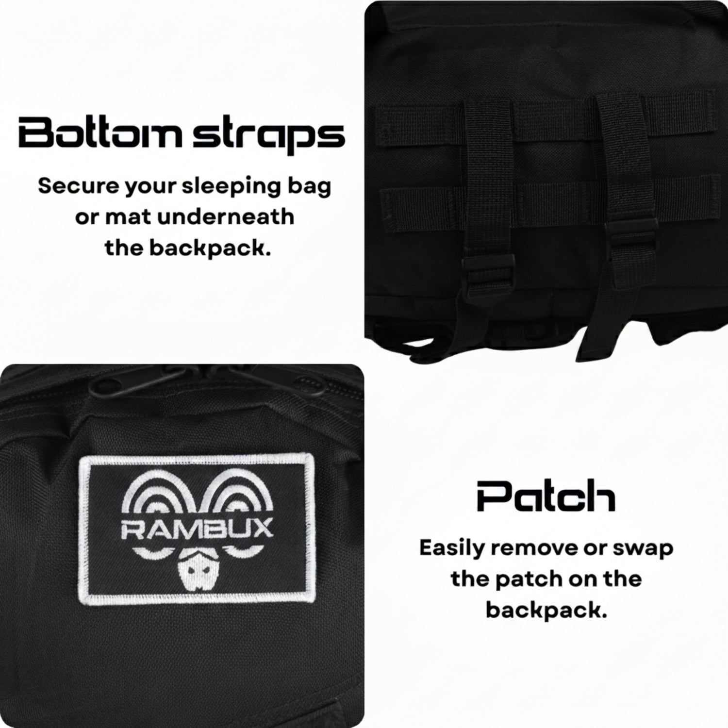 Backpack 55L Zwart RAMBUX