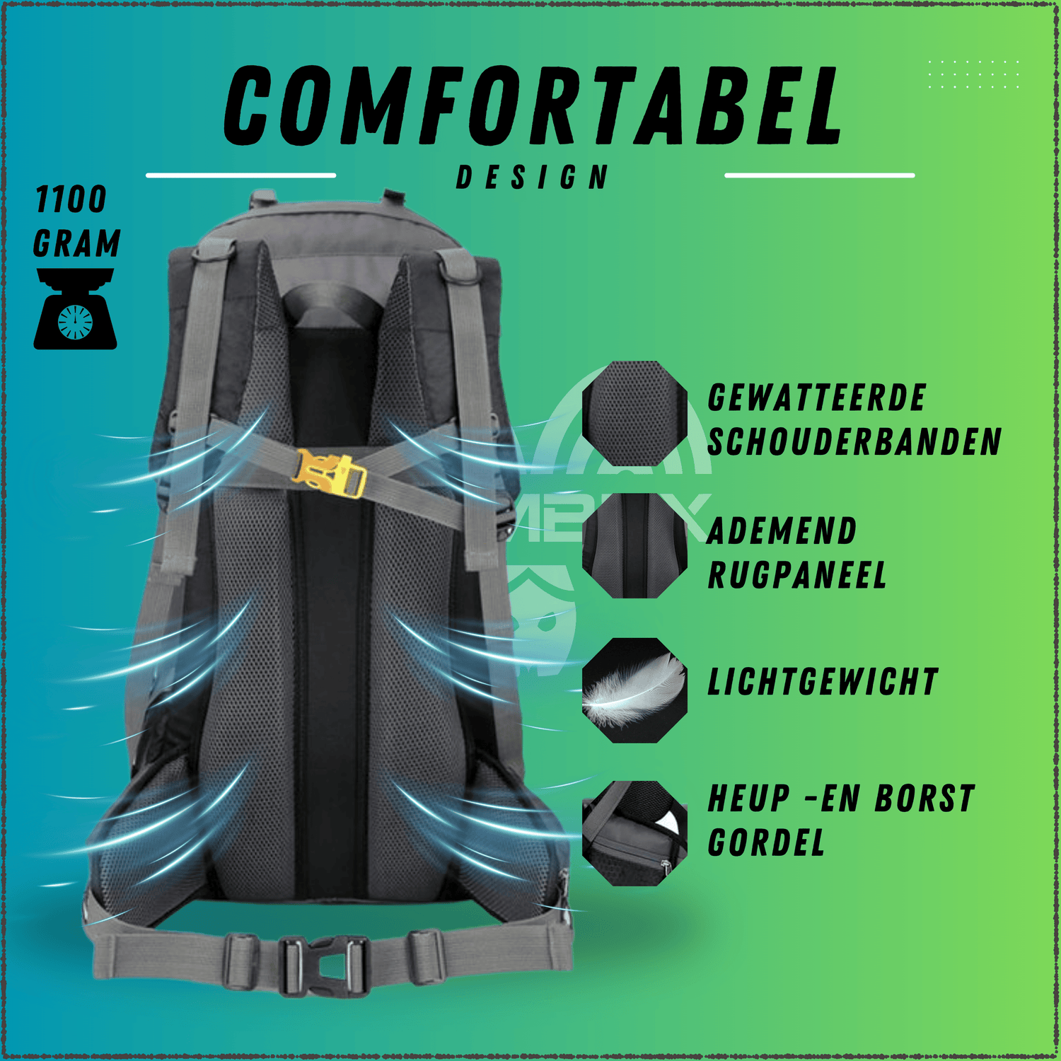 Backpack Adventure 60L Groen