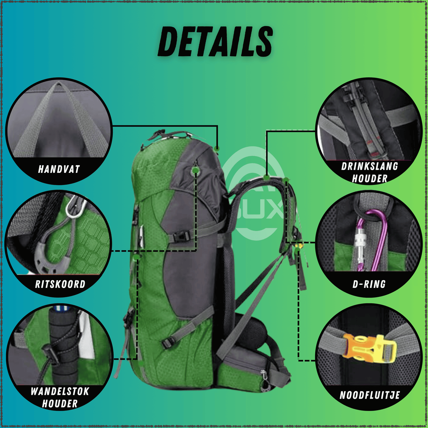 Backpack Adventure 60L Groen