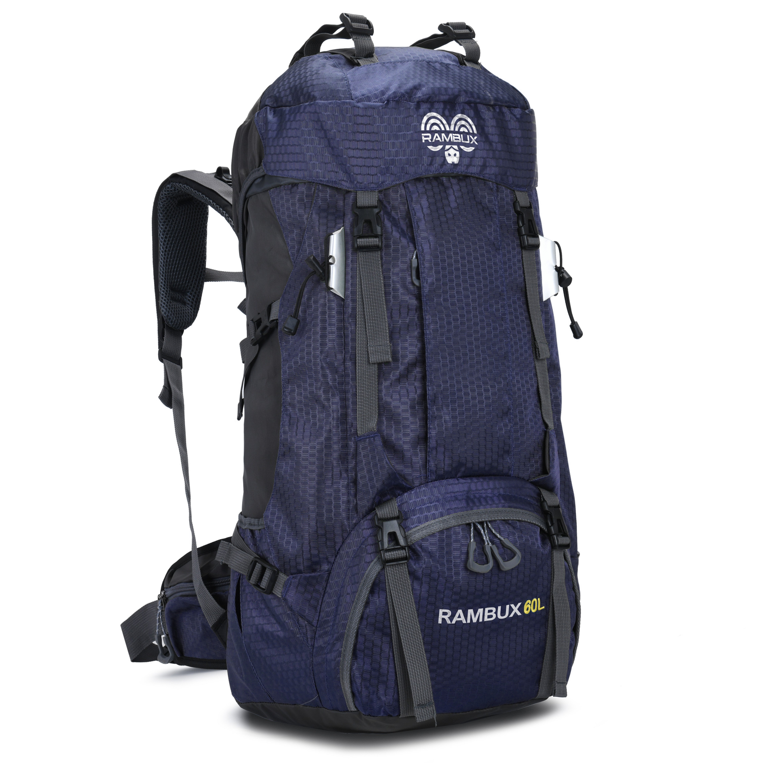 60L Wandelrugzak - Hiking & Trekking Backpack - Lichtgewicht Outdoor Rugzak - Marineblauw
