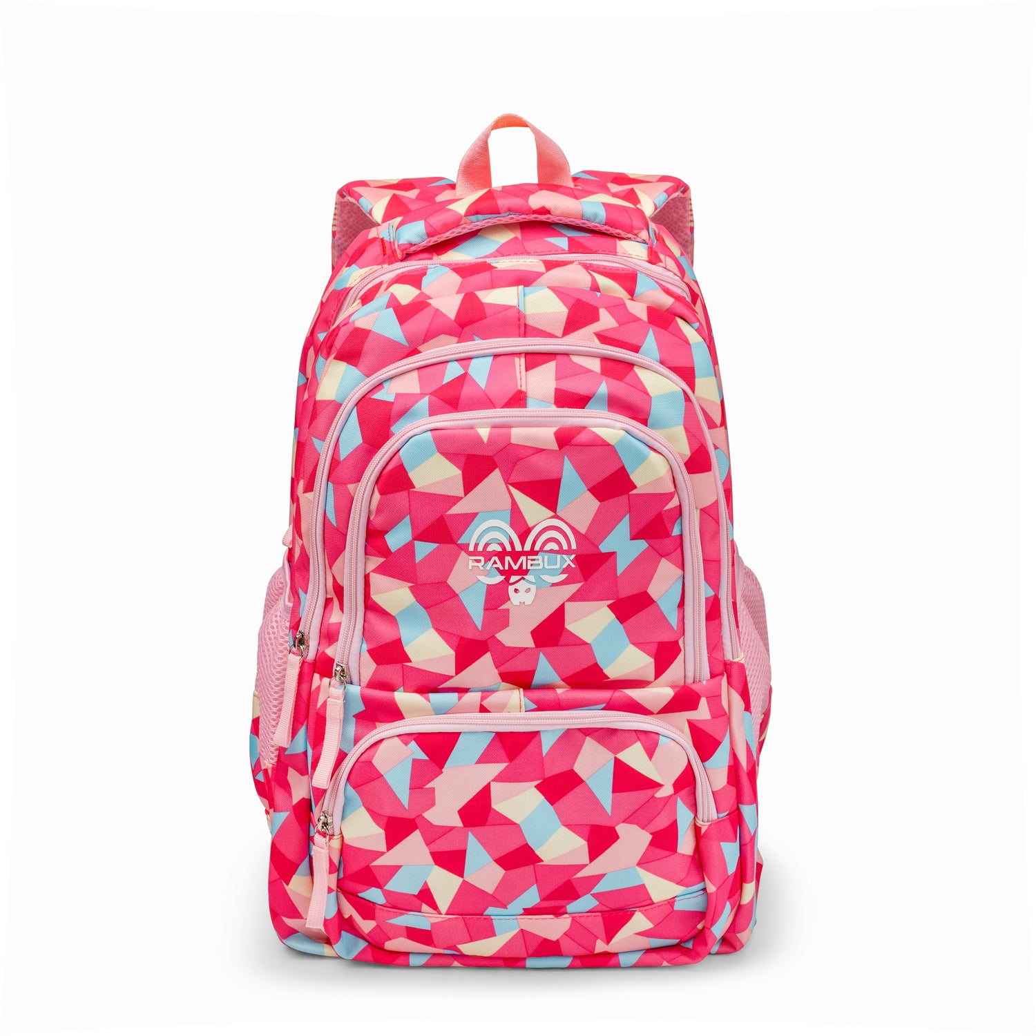 Schooltas Set - Rozerood Abstract - 3-delig RAMBUX