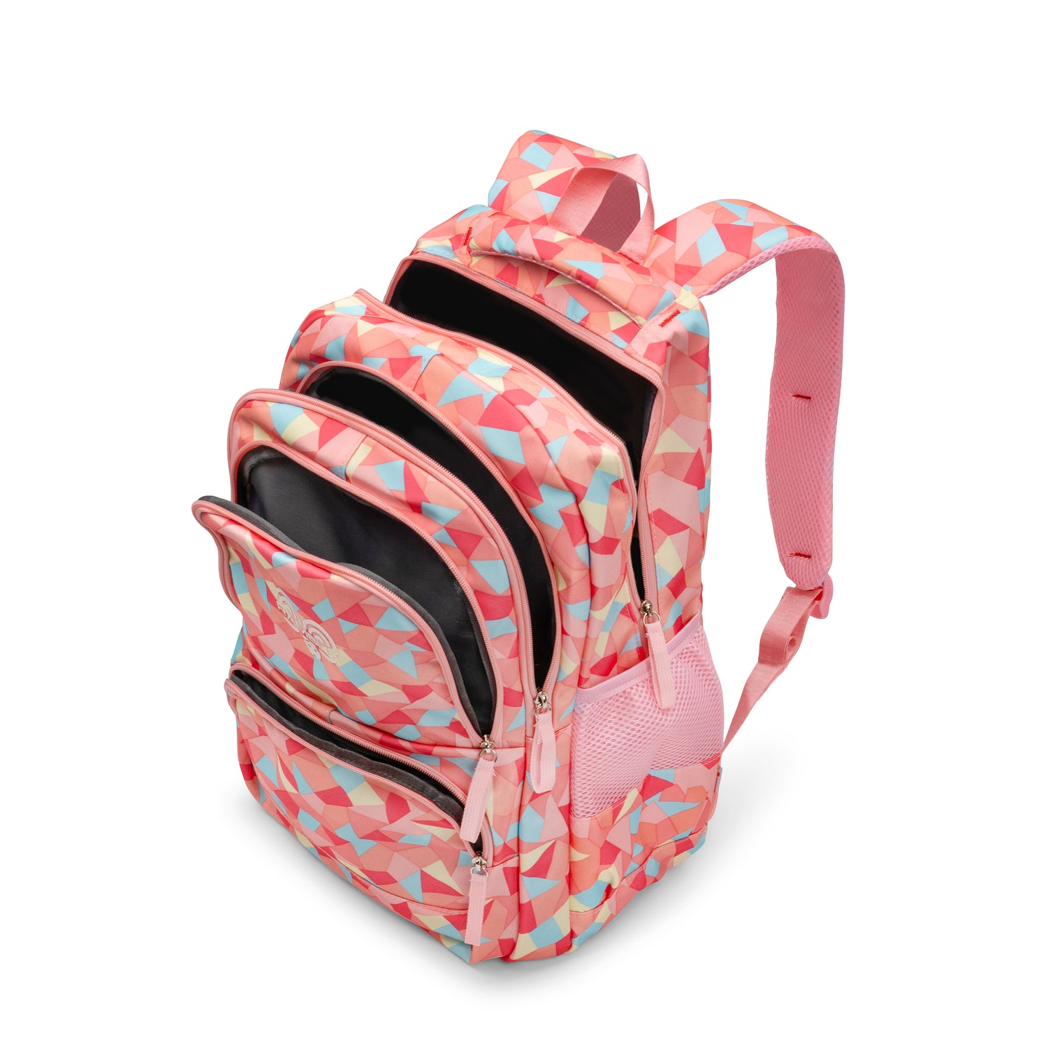 Schooltas Set - Roze Abstract - 3-delig RAMBUX