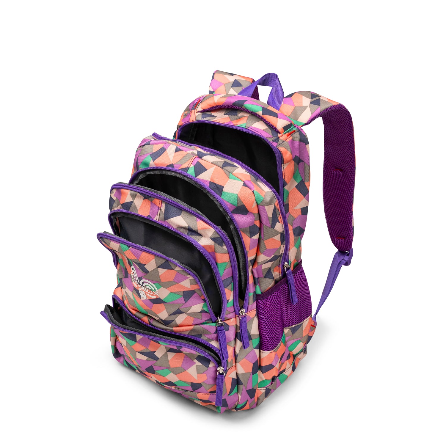 Schooltas Set - Paars Abstract - 3-delig RAMBUX