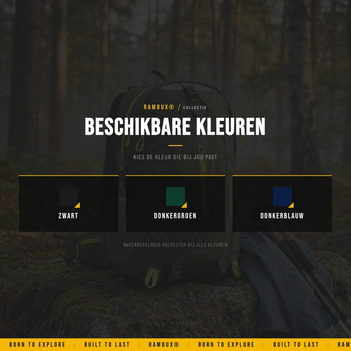 RAMBUX® 40L Rugzak Dames - Legergroen