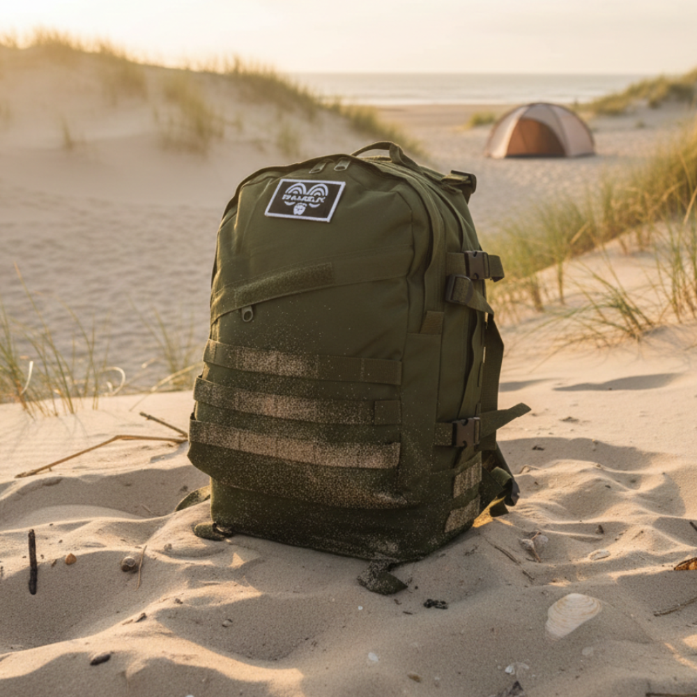バッグ rugbyyamamoto RAMBUX® Backpack 55L Leger Groen – Outdoor Rugzak met Veel