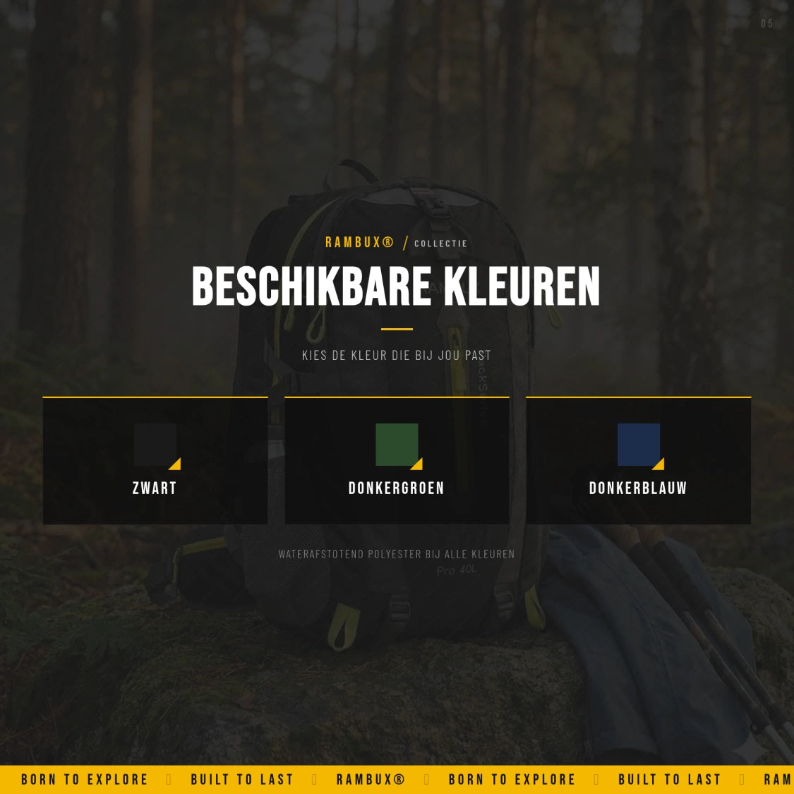 RAMBUX® 40L Rugzak Dames - Zwart