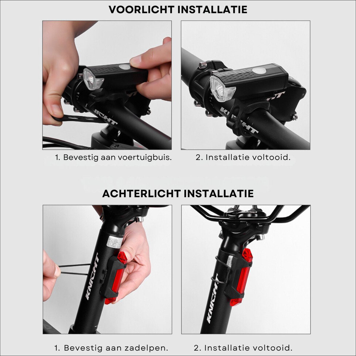 Fietsverlichting Set - USB Oplaadbaar RAMBUX
