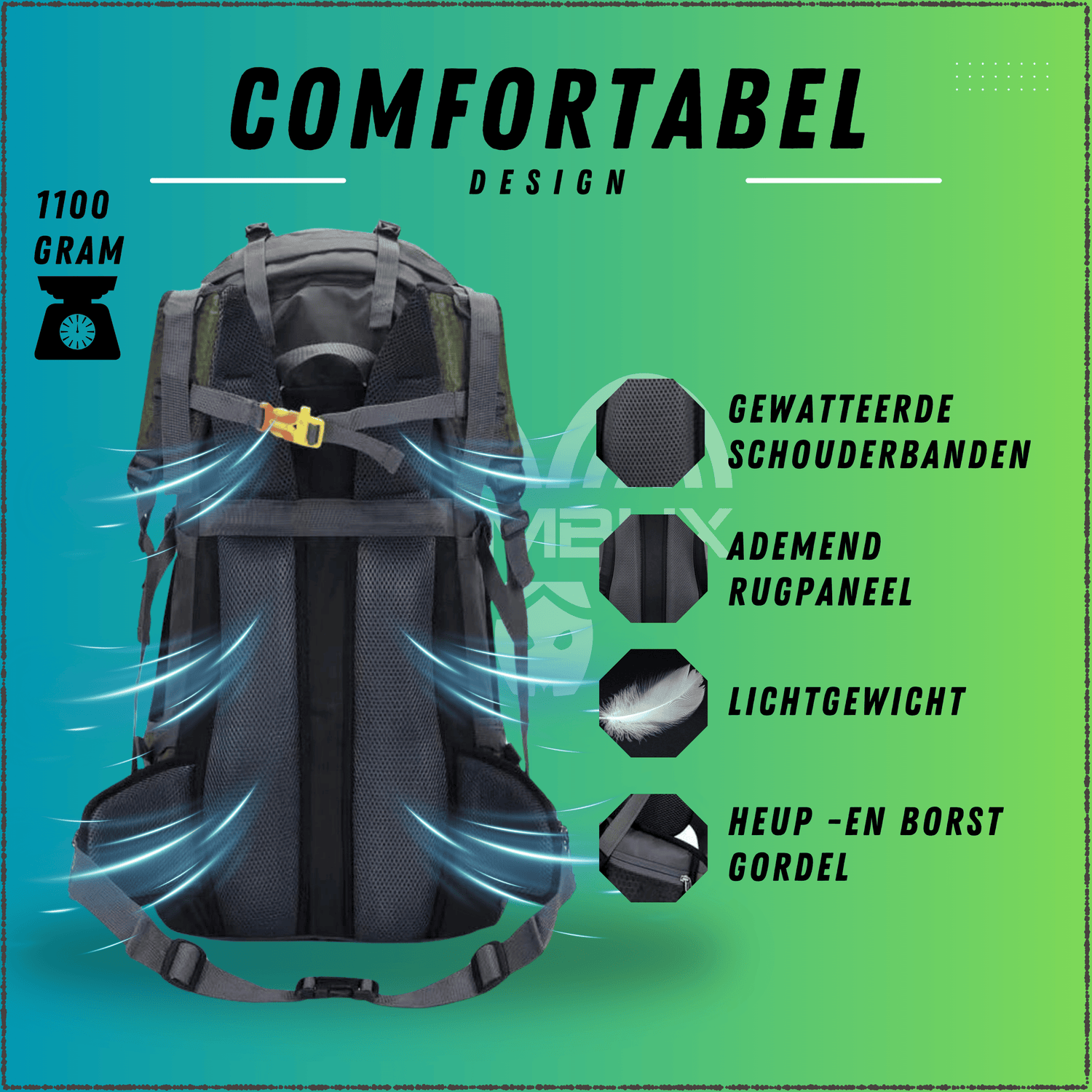 Backpack Adventure 60L Legergroen