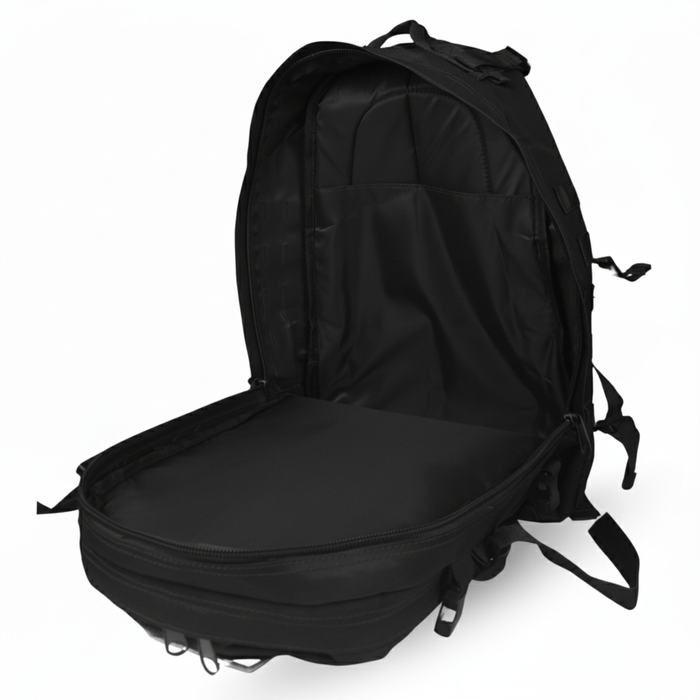 RAMBUX® Backpack 55L Zwart – Grote Rugzak voor Reizen & Avontuur