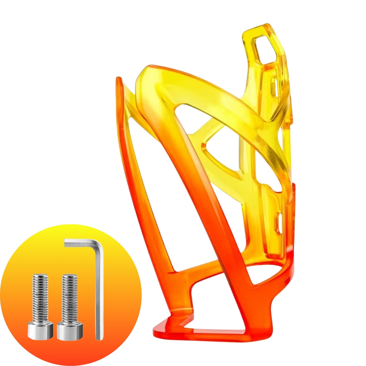 Bidonhouder Fiets - Geel-Rood - Lichtgewicht Houder voor Bidon