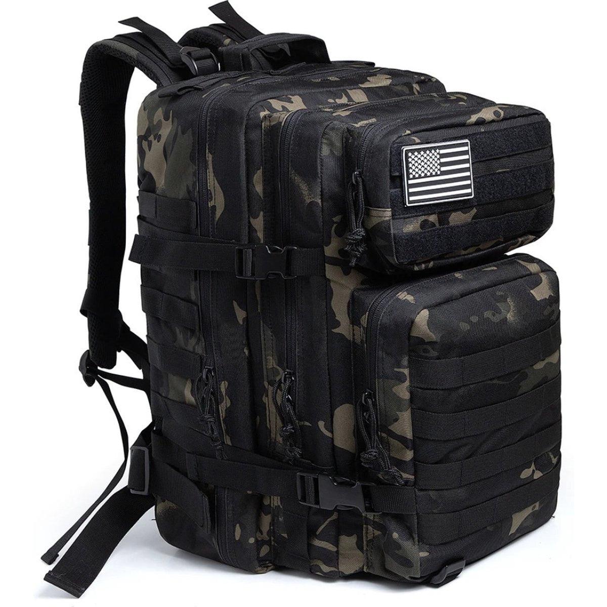 Backpack 45L Camo Zwart