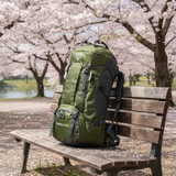 60L Trekking Rugzak Legergroen