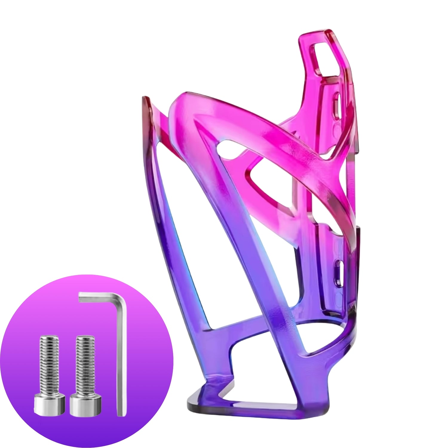 Bidonhouder Fiets - Blauw-Paars - Lichtgewicht Houder voor Bidon