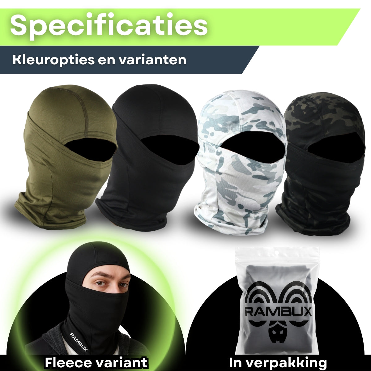 RAMBUX® Thermo Fleece Balaclava – Warm & Ademend