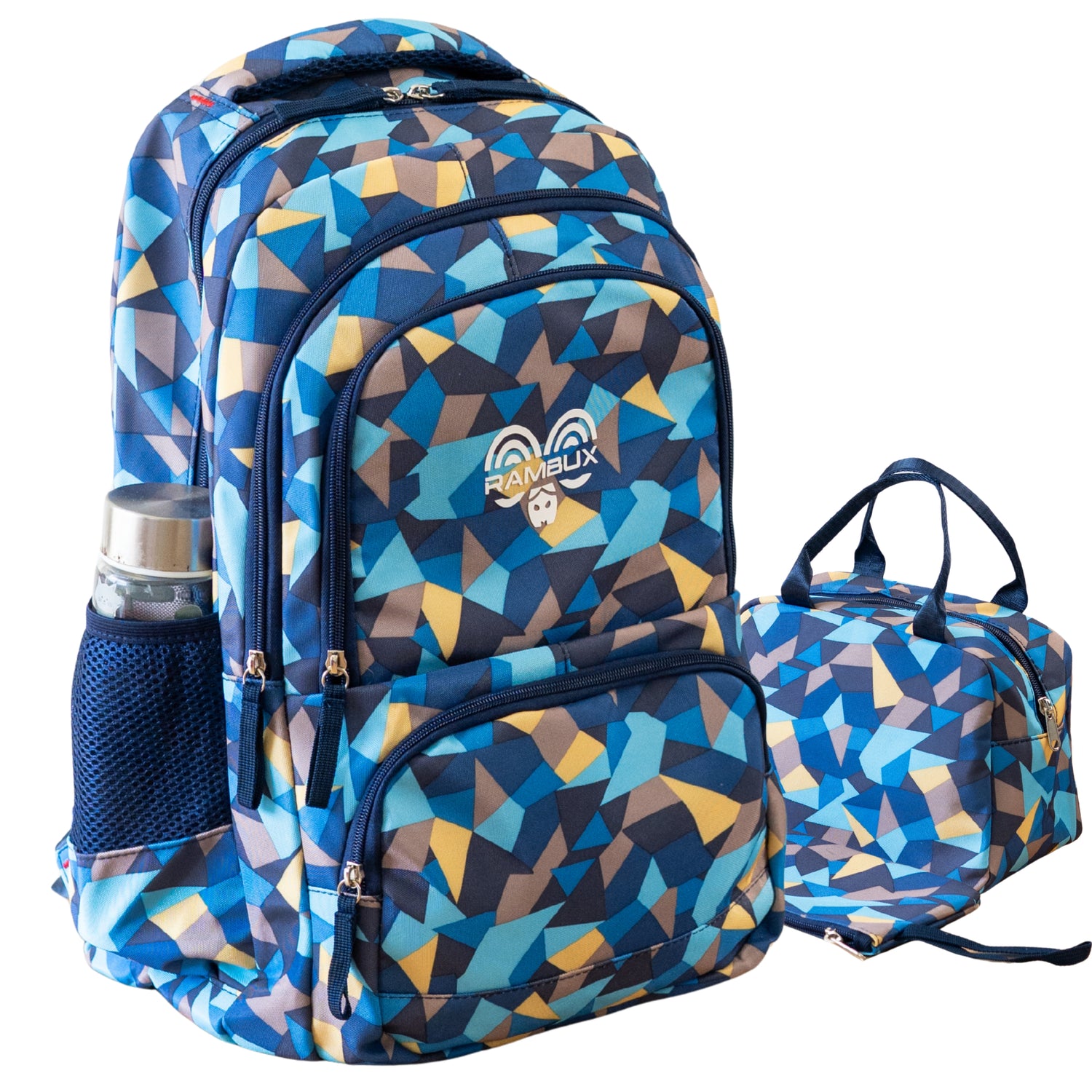 Schooltas Abstract Blauw