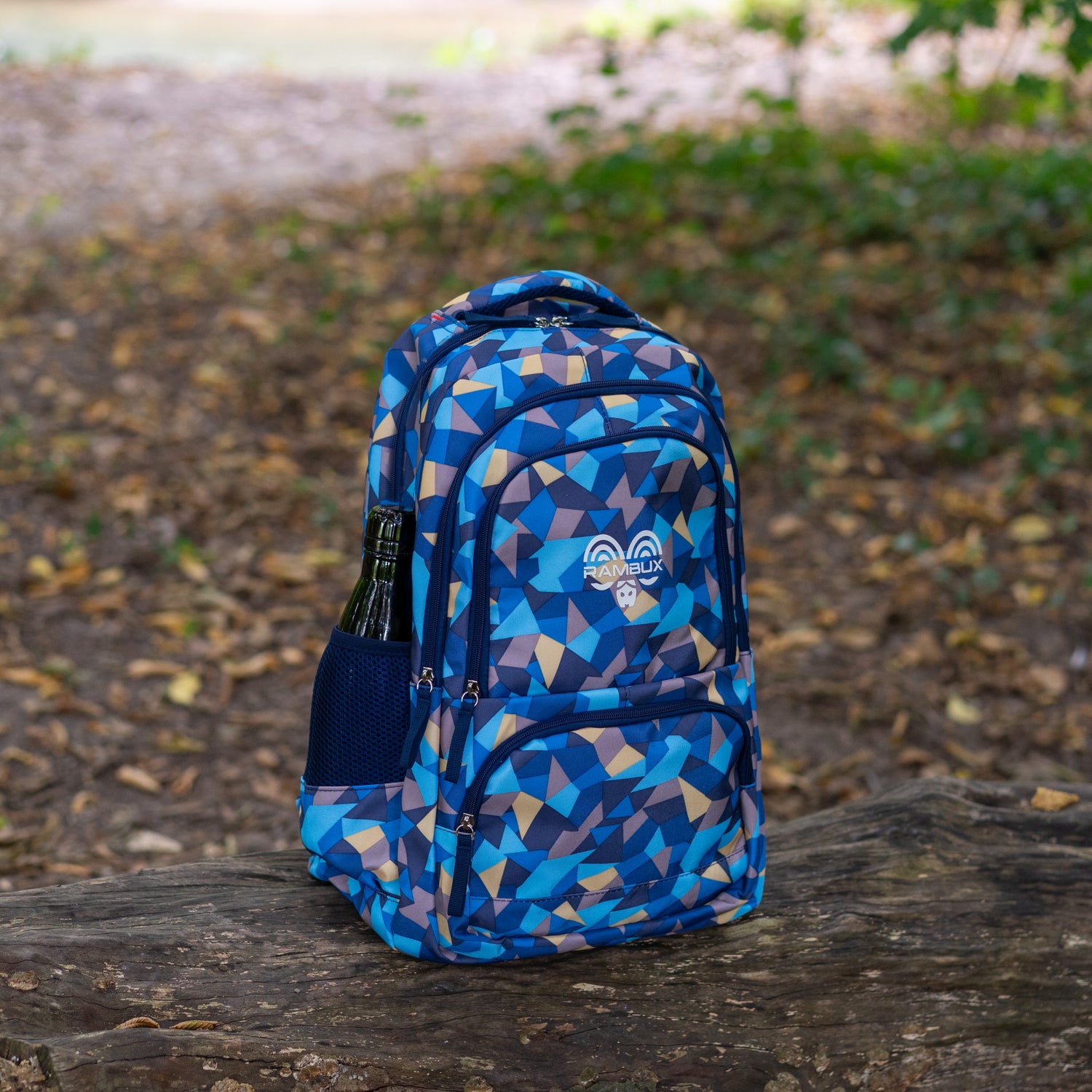Schooltas Abstract Blauw