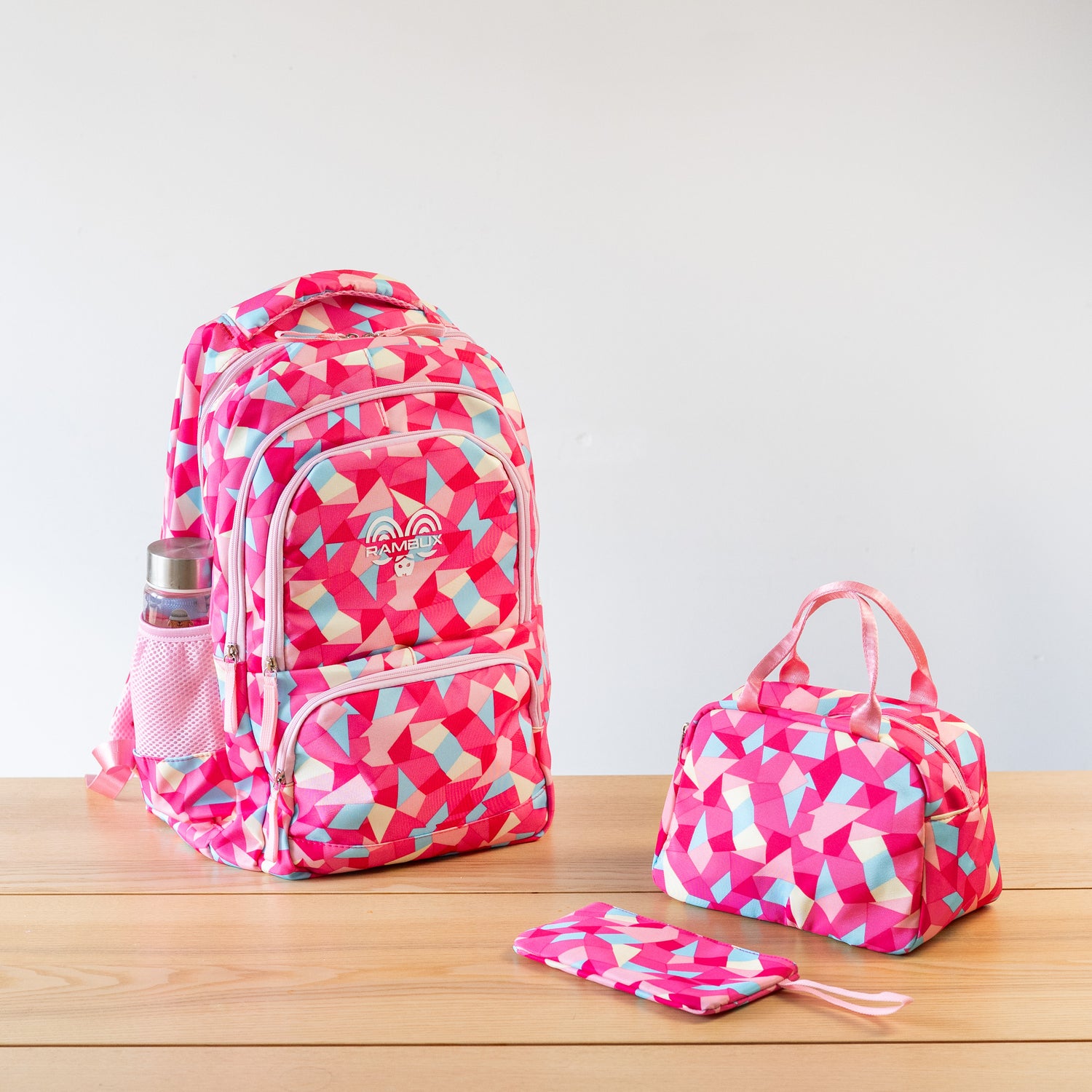 Schooltas Abstract Rozerood