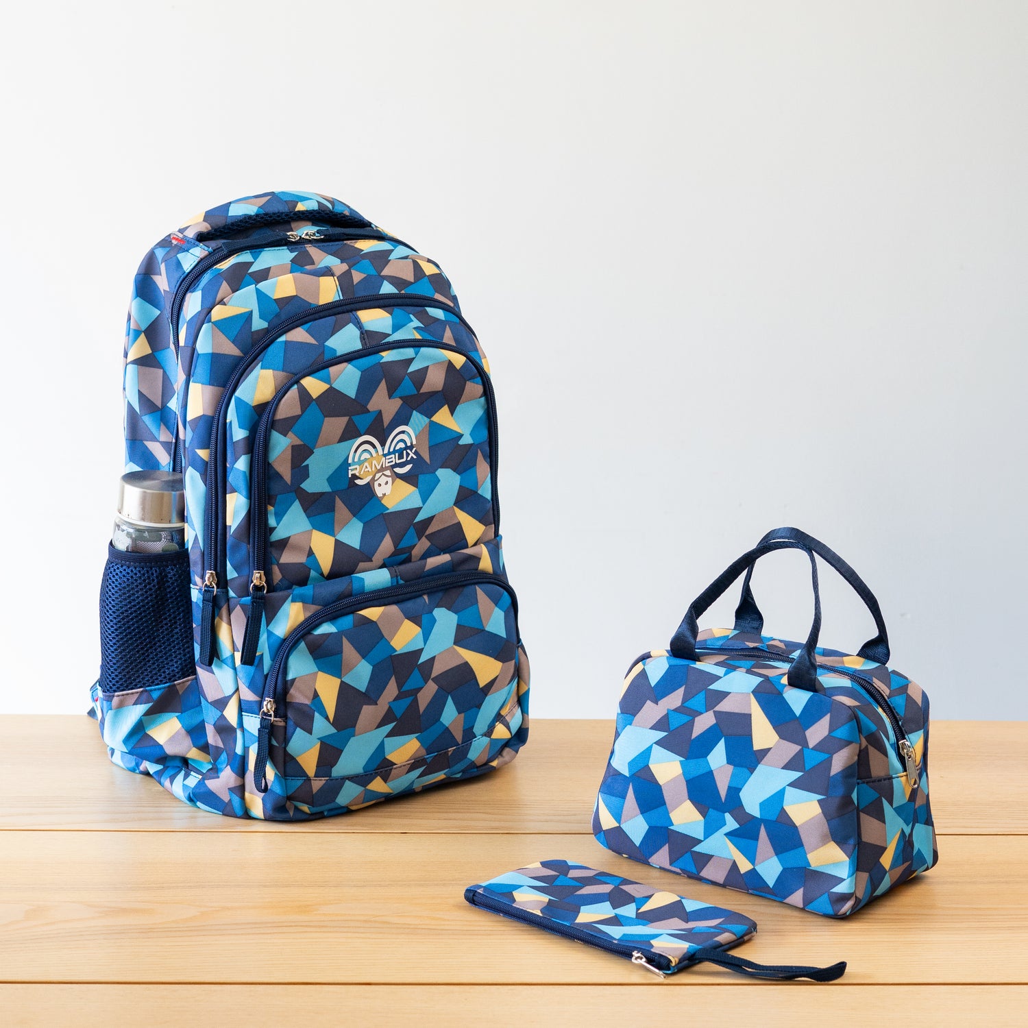 Schooltas Abstract Blauw