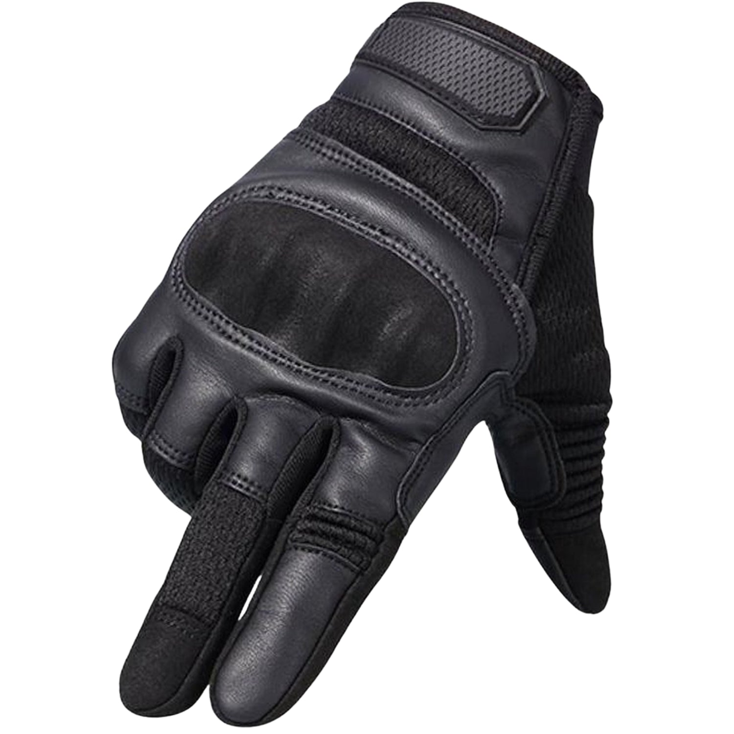 Ademende Motorhandschoenen Zwart