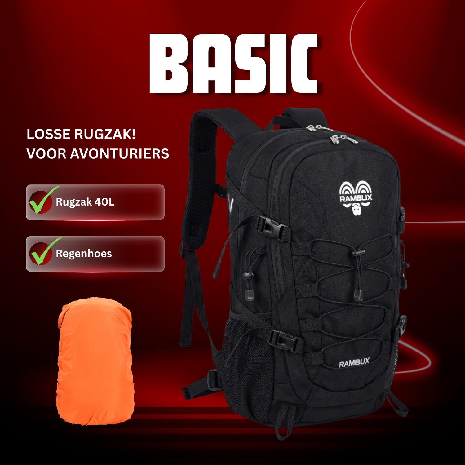 40L Hiking Rugzak Basic