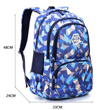 Rugzak Schooltas Abstract Blauw (OP=OP)