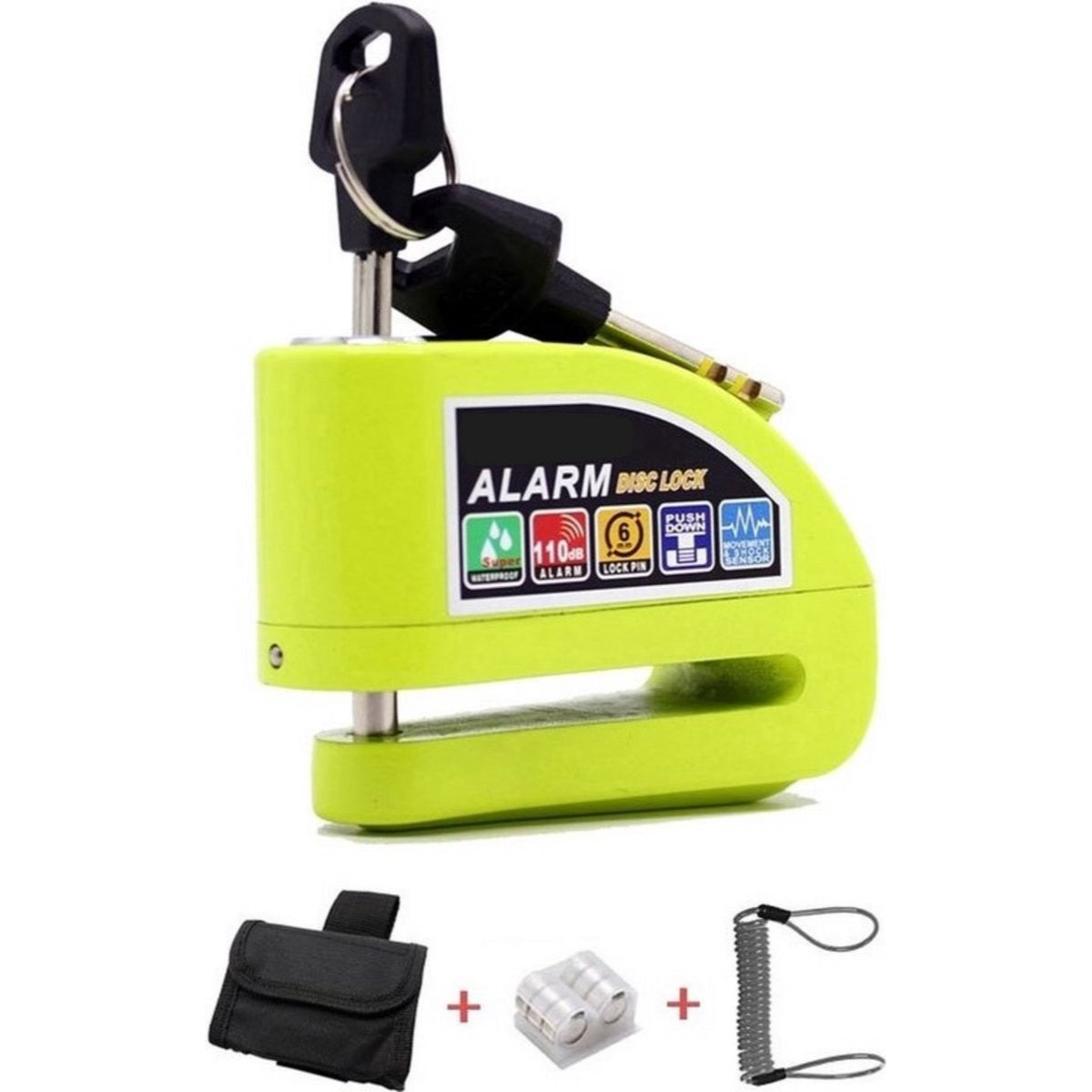 Schijfremslot met Alarm - Fluor RAMBUX