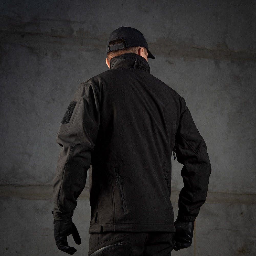 Soft Shell Politie Jack - Zwart M-TAC