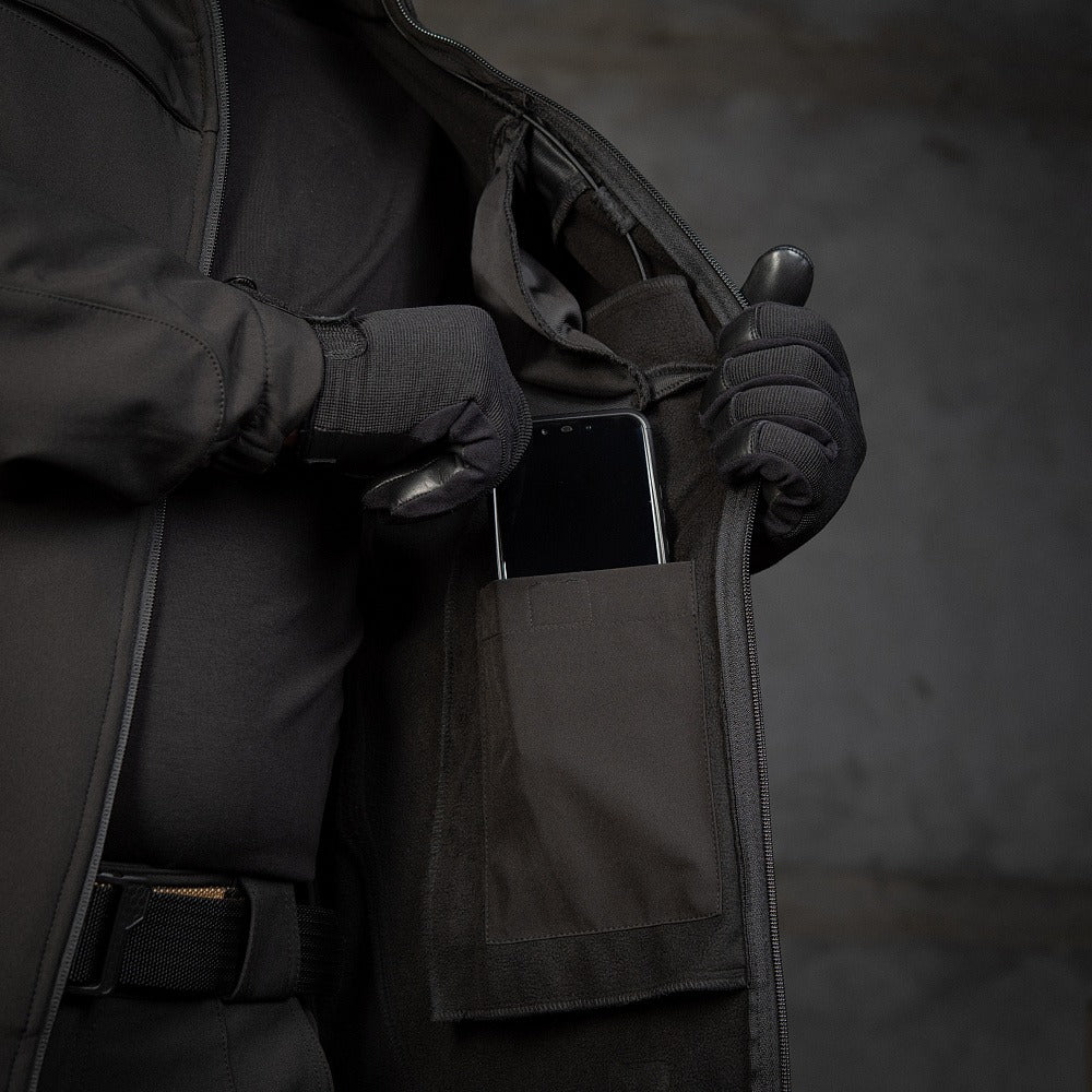 Soft Shell Politie Jack - Zwart M-TAC