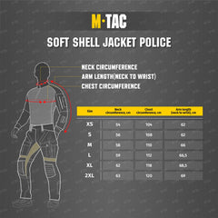 Soft Shell Politie Jack - Olijfgroen M-TAC