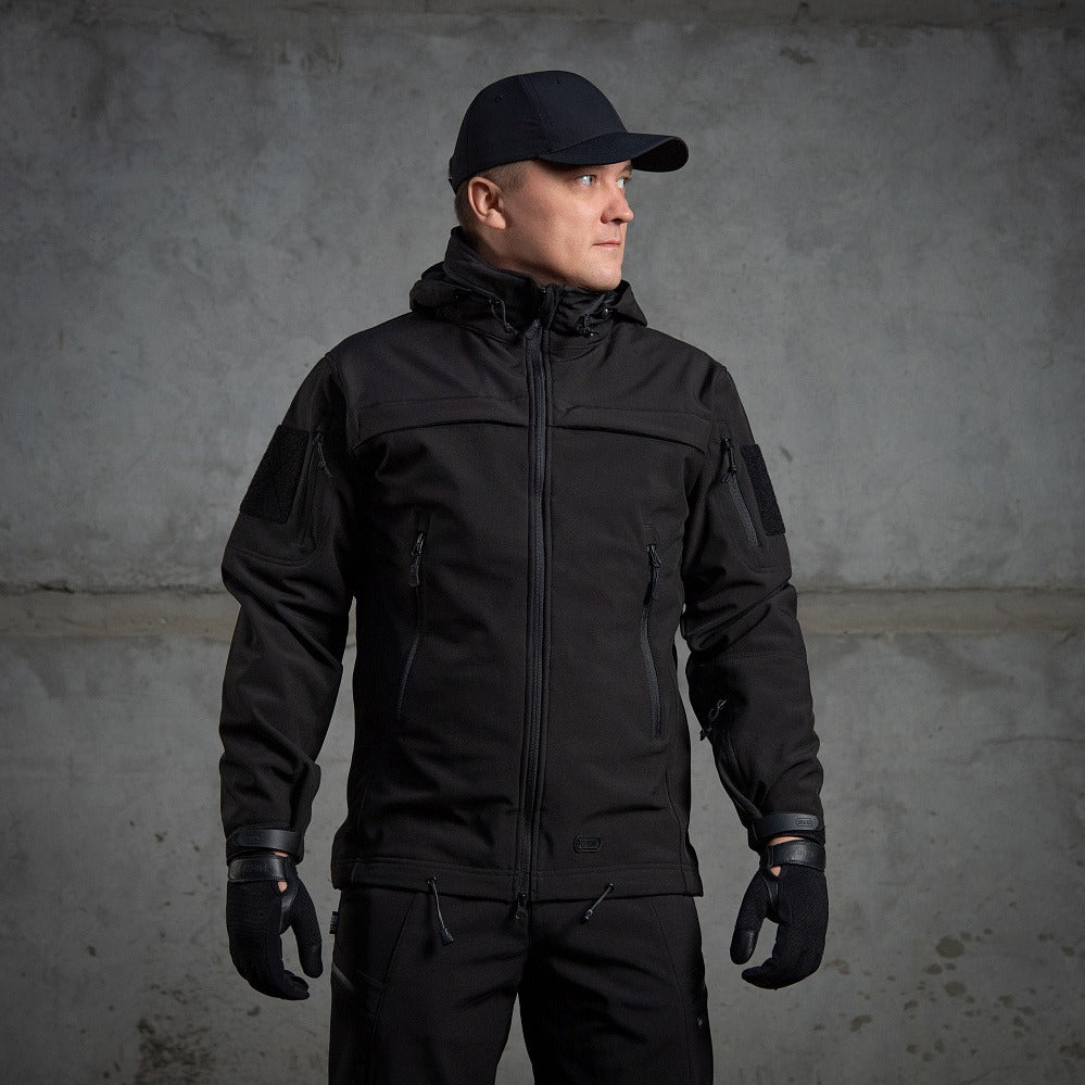Soft Shell Politie Jack - Zwart M-TAC