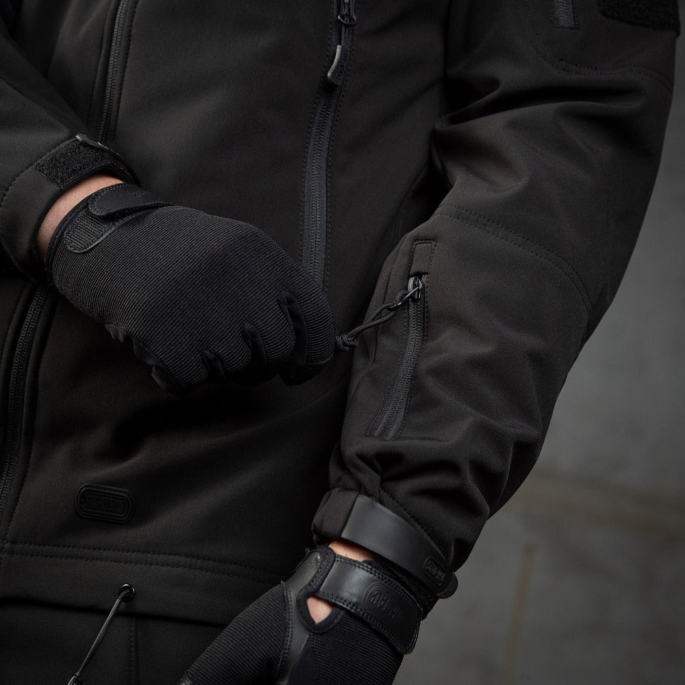 Soft Shell Politie Jack - Zwart M-TAC