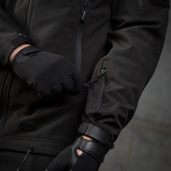 Soft Shell Politie Jack - Zwart M-TAC