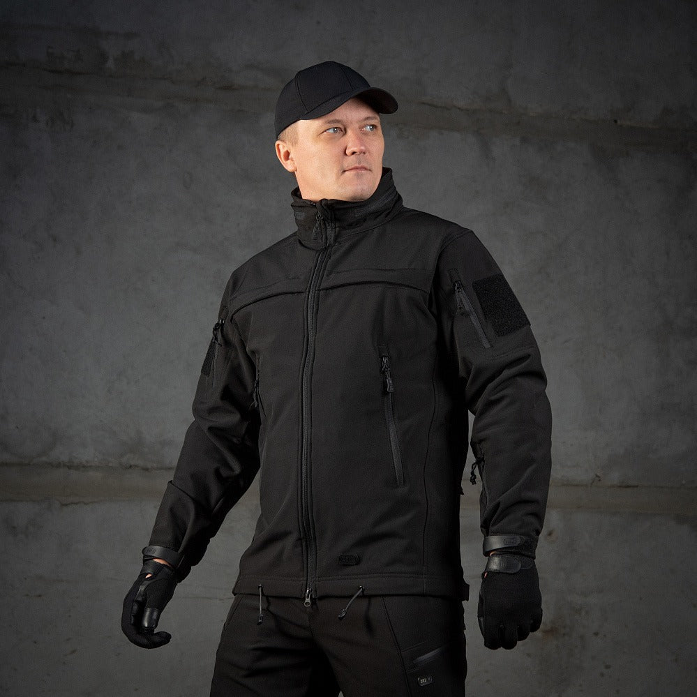 Soft Shell Politie Jack - Zwart M-TAC