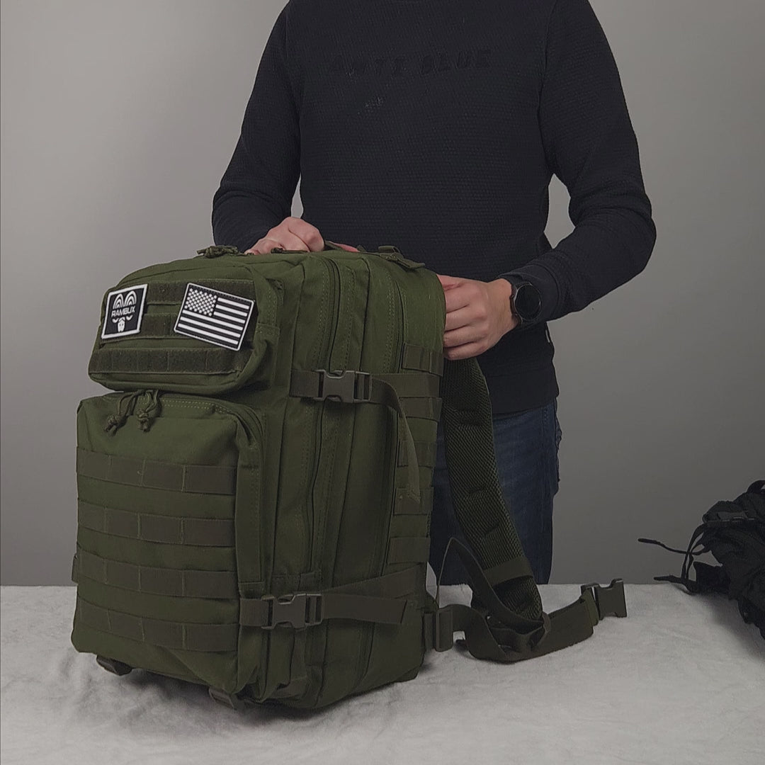 Backpack Tactical Zwart 45L