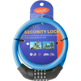 RAMBUX® Fietsslot - Kabelslot - Cijferslot - Blauw - Compact Ringslot voor Fiets - 4 Cijferige Pincode