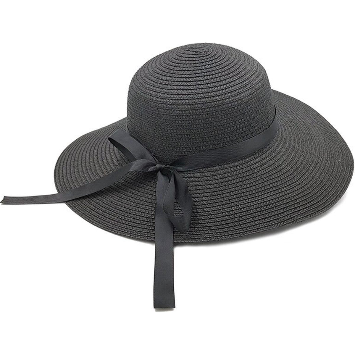 Zonnehoed Dames - Riet - Zwart